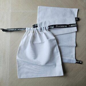 Set of 3 New JW Anderson Drawstring Dust Bags in Various Sizes